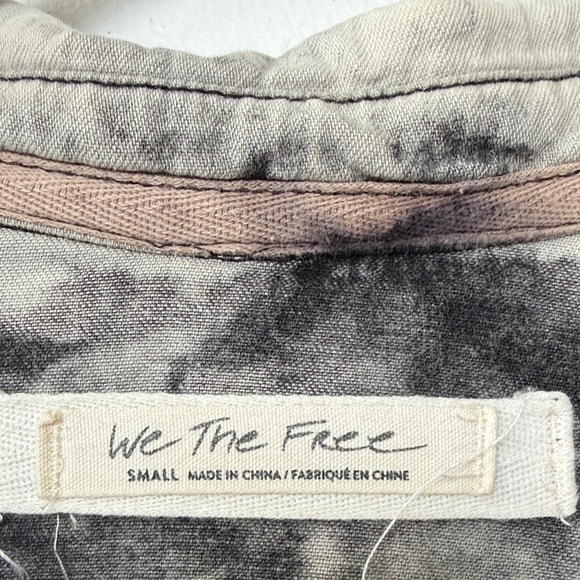 Free People Black and Gray Jean Jacket - Picture 3 of 5